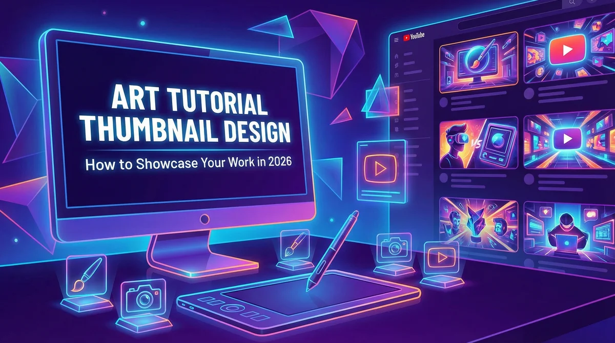Art Tutorial Thumbnail Design: How to Showcase Your Work in 2026