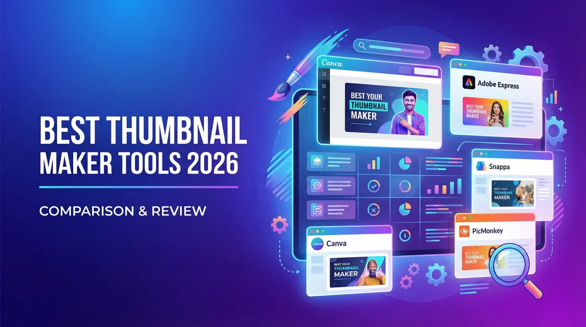 Best YouTube Thumbnail Maker Tools 2026: Free vs Paid Comparison & Reviews