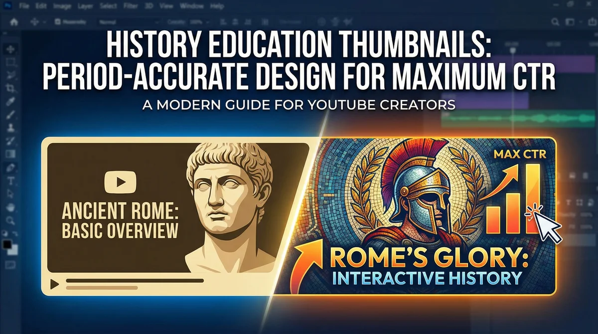 History Education Thumbnails: Period-Accurate Design for Maximum CTR