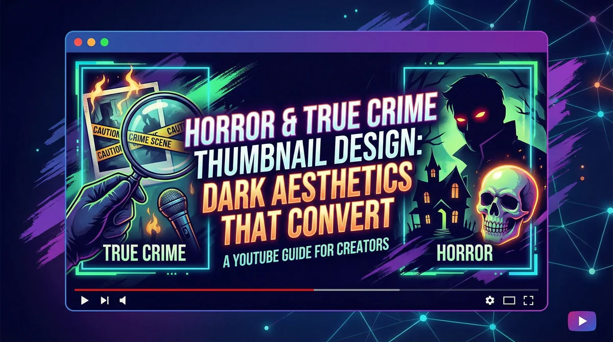 Horror & True Crime Thumbnail Design: Dark Aesthetics That Convert