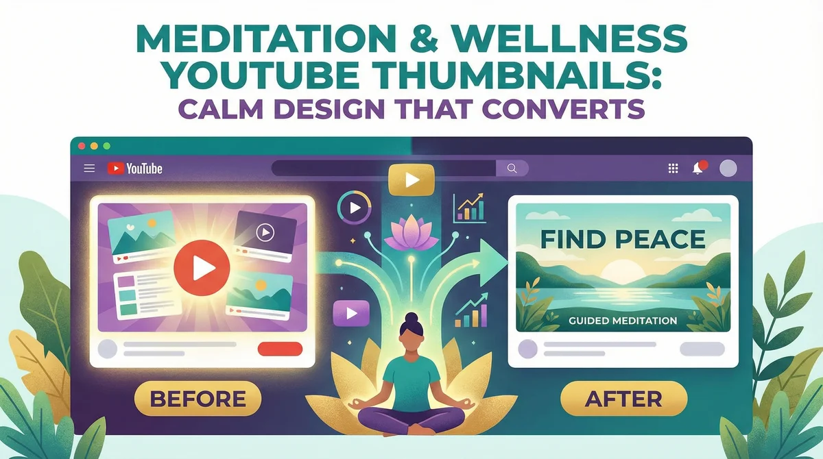 Meditation & Wellness YouTube Thumbnails: Calm Design That Converts