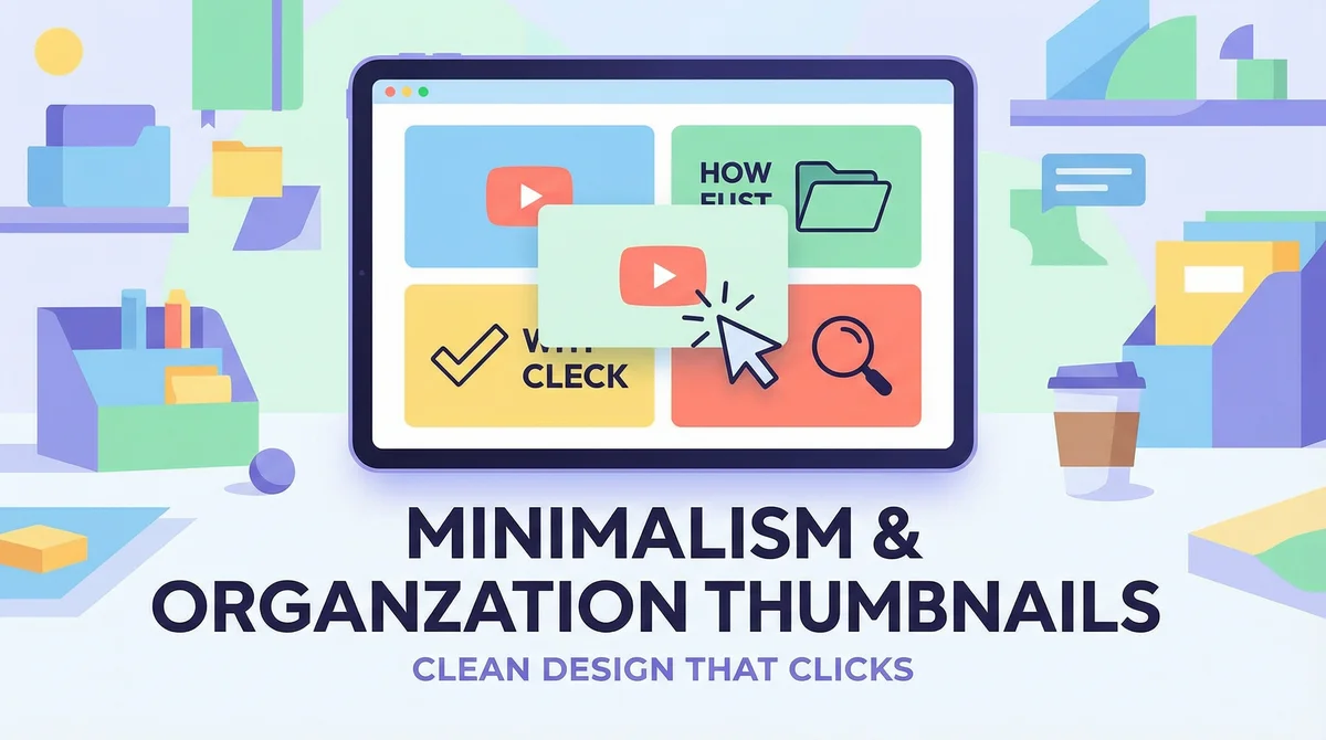 Minimalism & Organization Thumbnails: Clean Design That Clicks