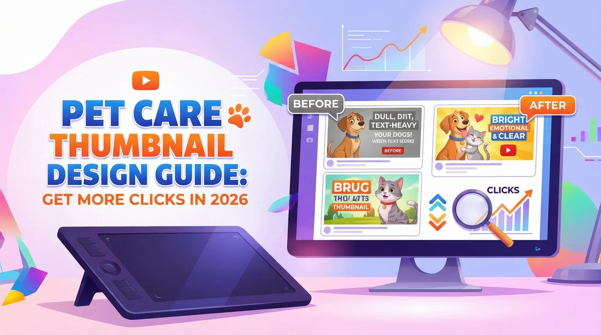 Pet Care YouTube Thumbnail Design Guide: Get More Clicks in 2026