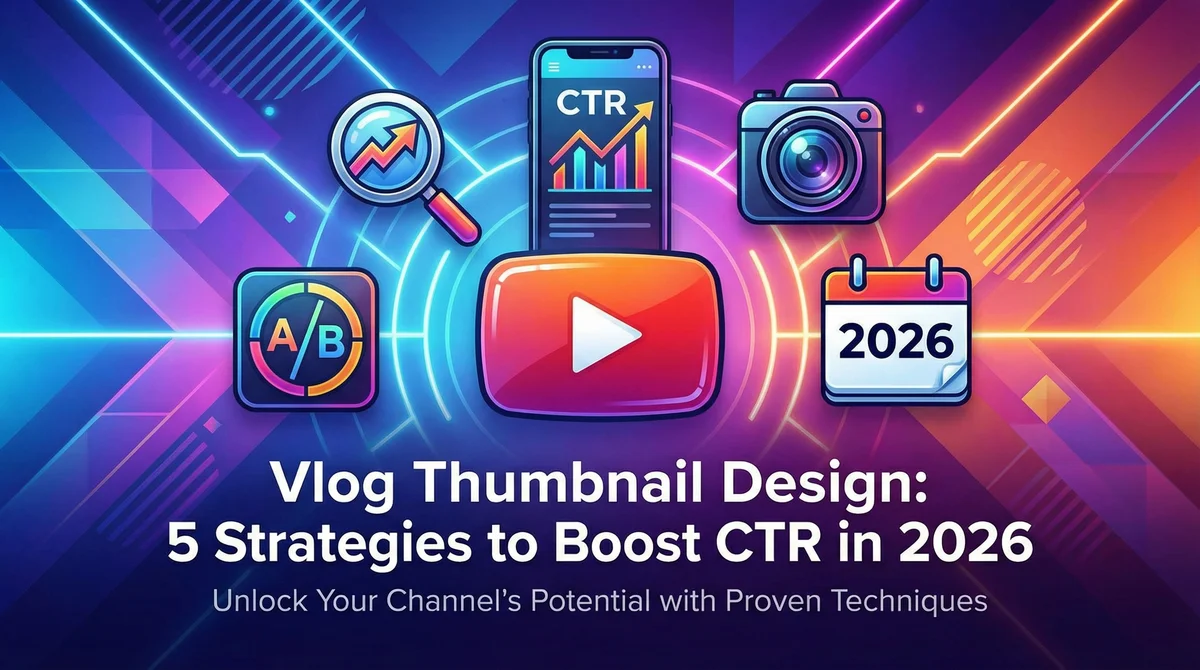 Vlog Thumbnail Design: 5 Strategies to Boost CTR in 2026