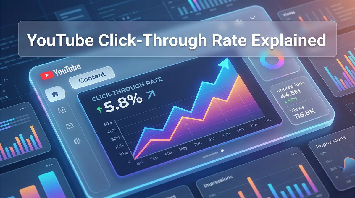 YouTube Click-Through Rate Explained: What's Good, Benchmarks & How to Improve in 2026