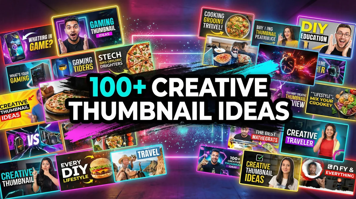 100+ Creative YouTube Thumbnail Ideas & Design Inspiration for Every Niche 2026